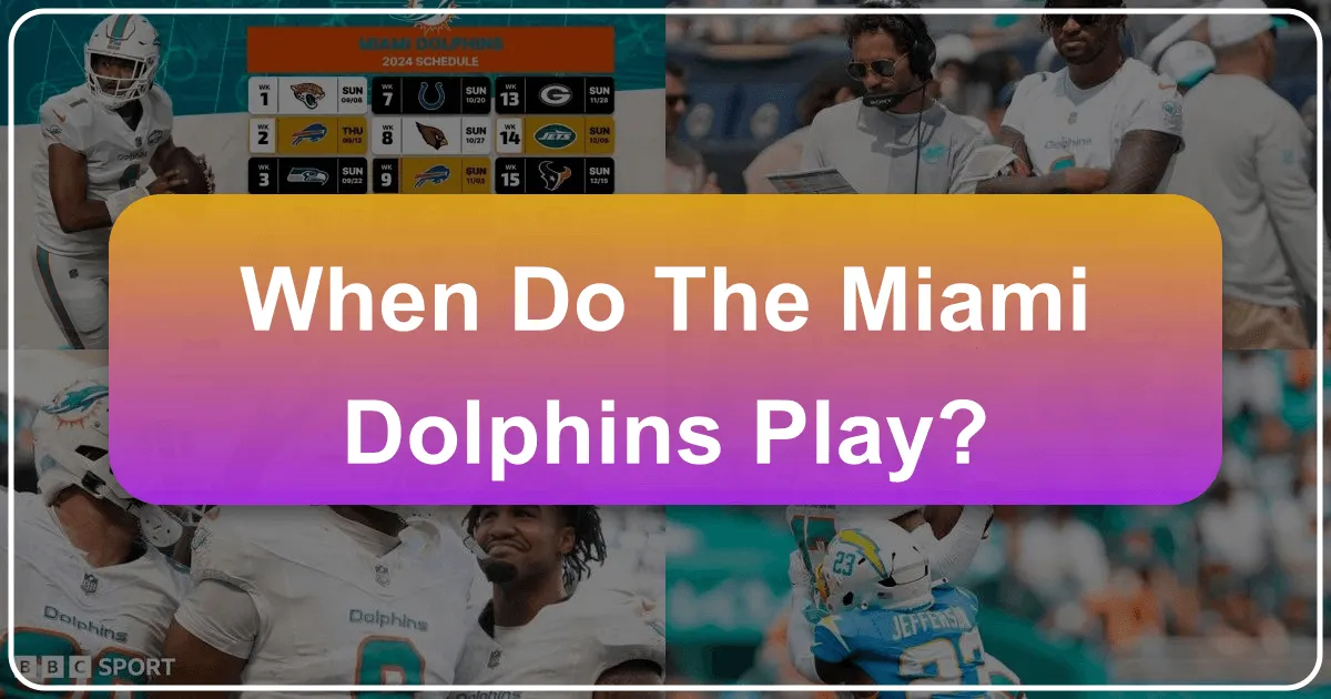 When Do the Miami Dolphins Play?
