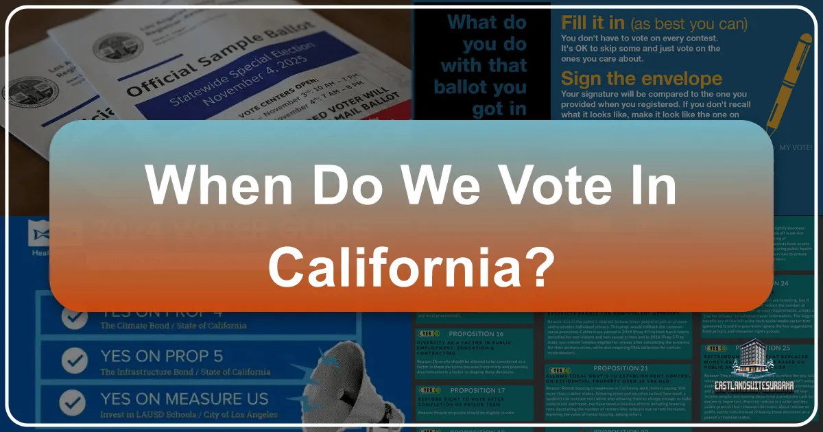 When Do We Vote In California?