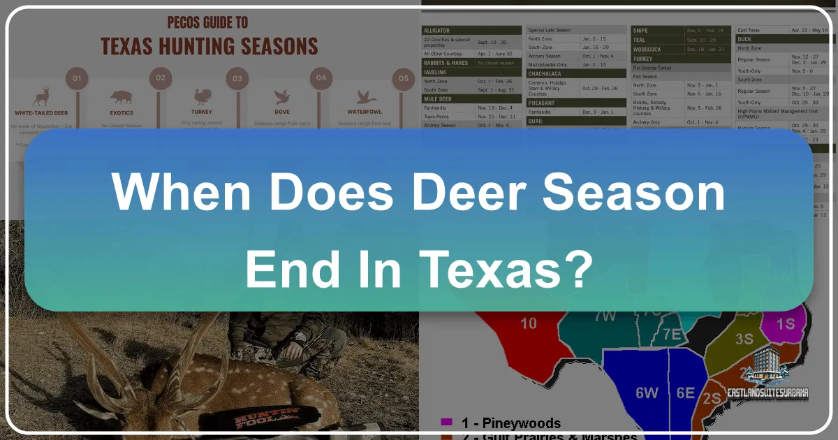 When Does Deer Season End In Texas?