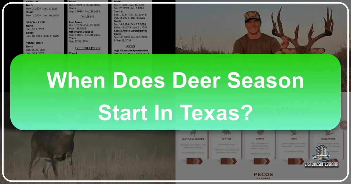 When Does Deer Season Start in Texas? Planning Your Ultimate Hunting Getaway
