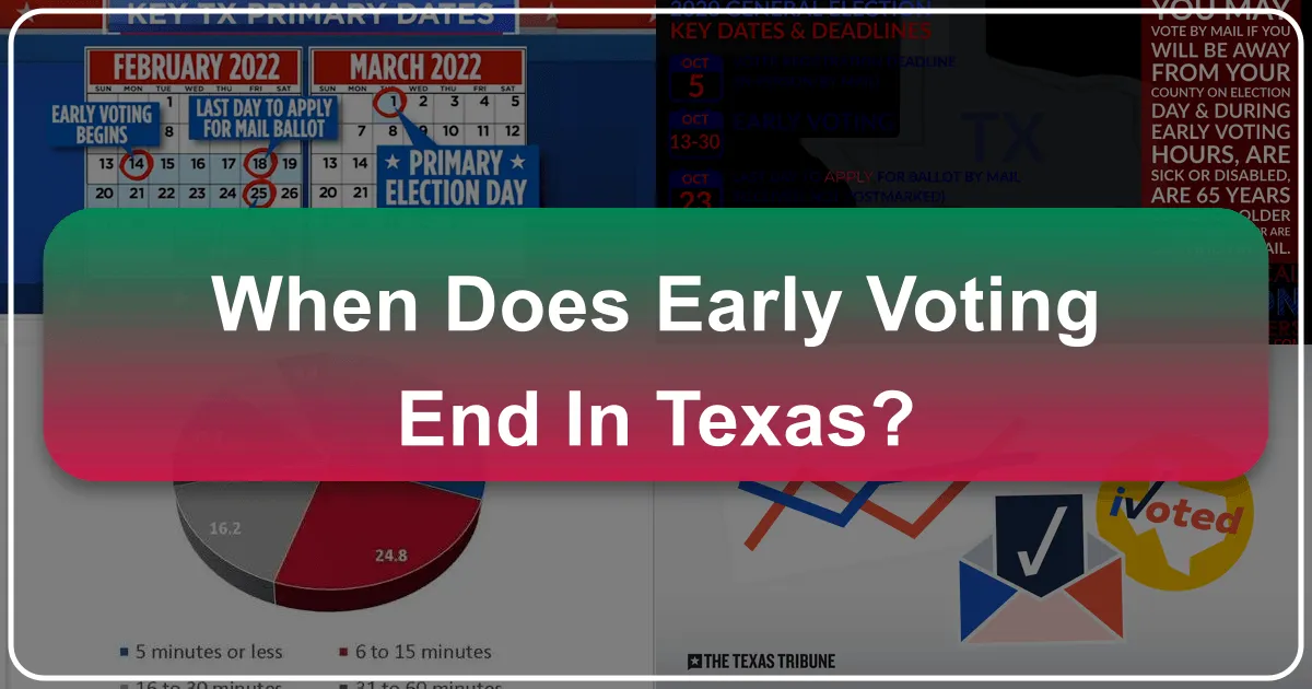 When Does Early Voting End in Texas