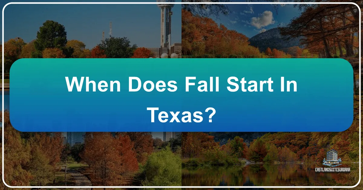 When Does Fall Start In Texas?