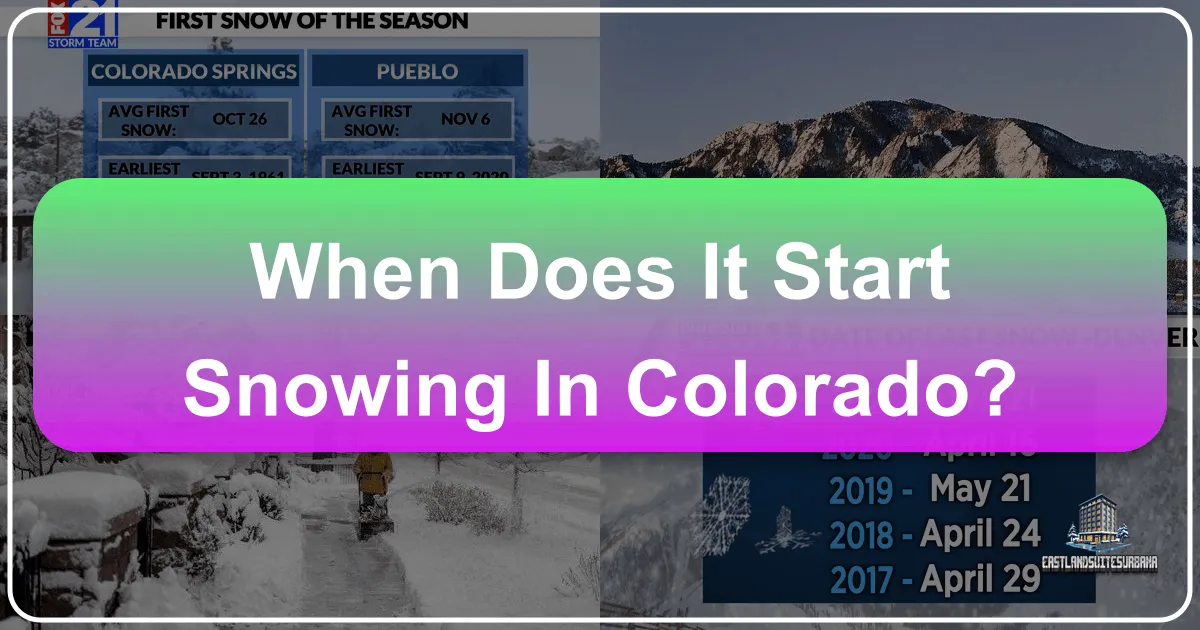 When Does It Start Snowing In Colorado?