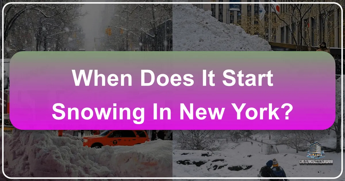 When Does It Start Snowing In New York?
