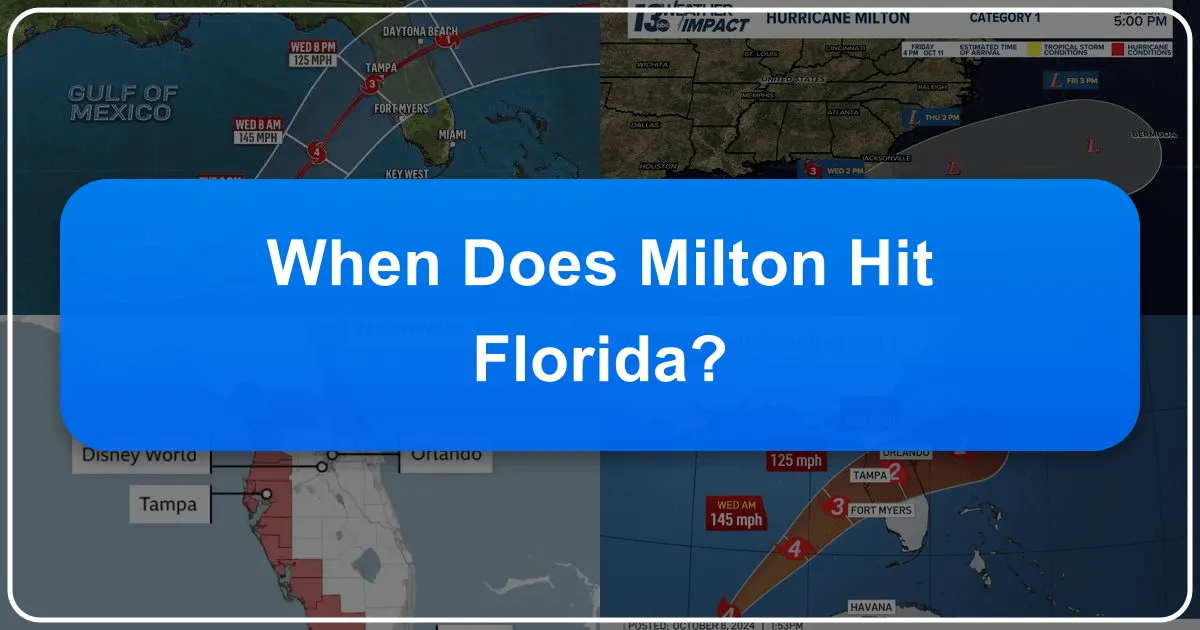 When Does Milton Hit Florida?