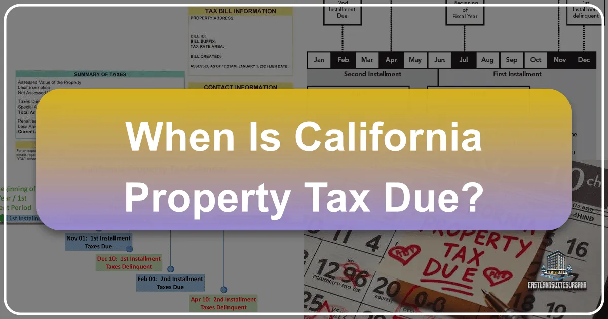 When is California Property Tax Due: A Guide for Travelers, Investors, and Lifestyle Seekers