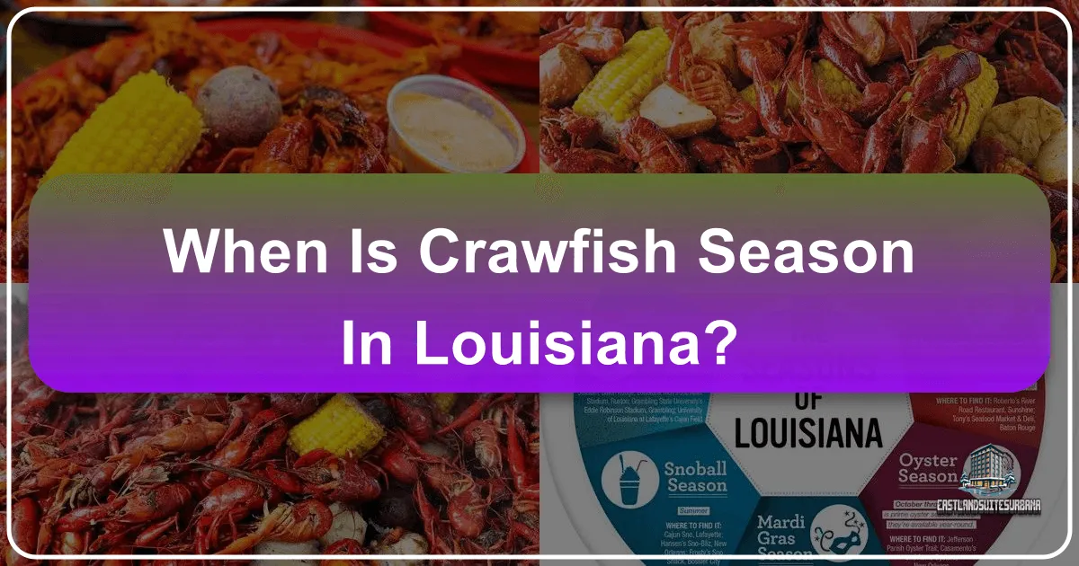 When is Crawfish Season in Louisiana?