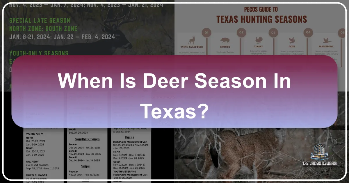 When is Deer Season in Texas?