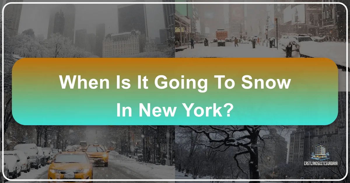 When Is It Going To Snow In New York?