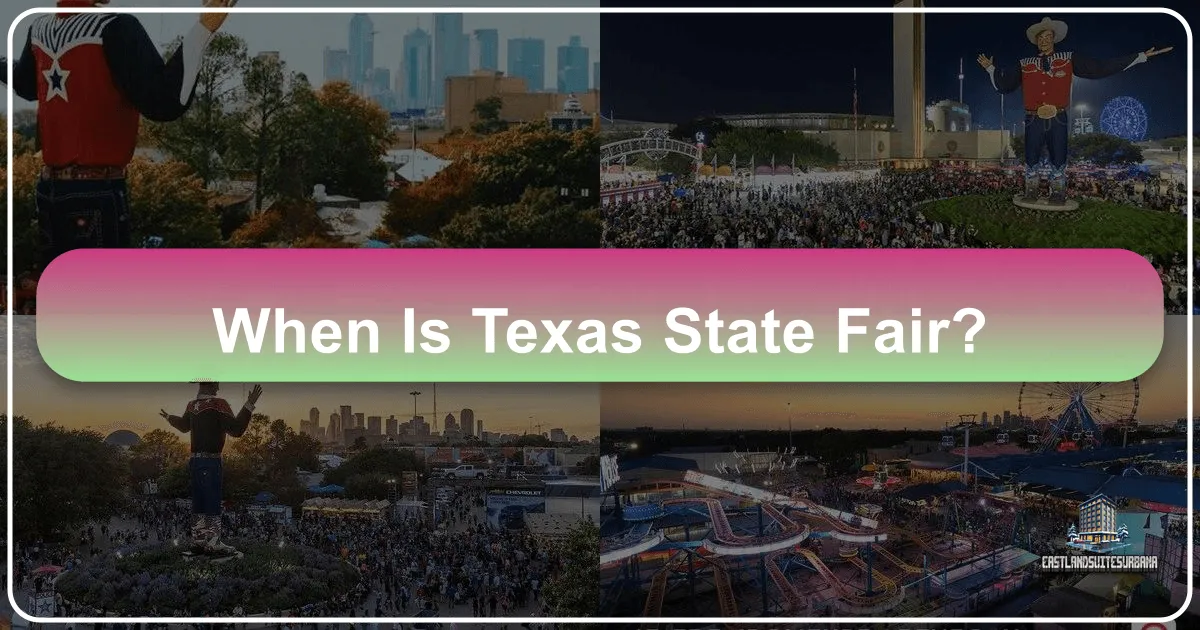 When Is Texas State Fair?