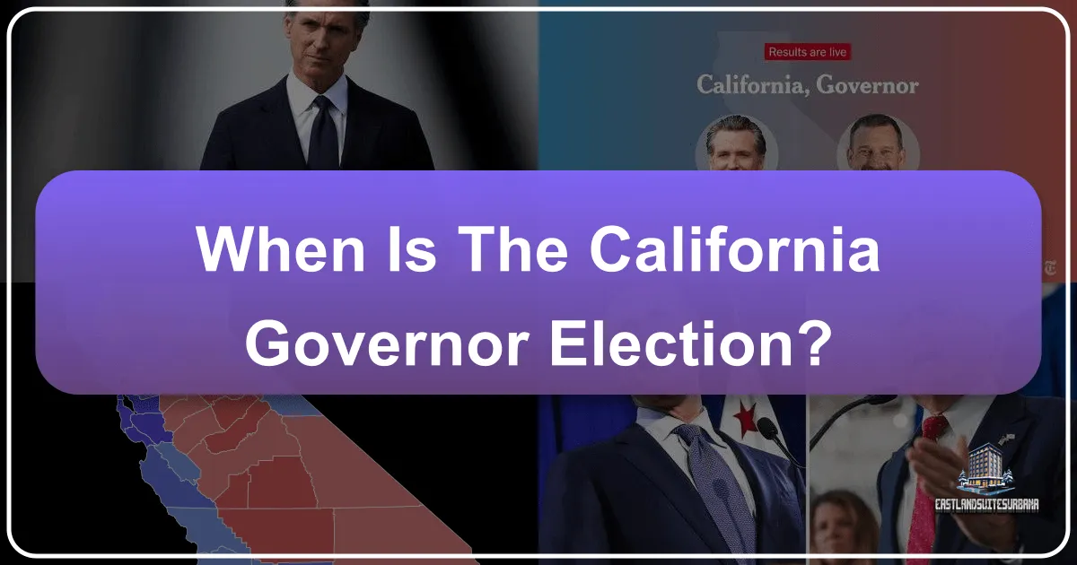When Is The California Governor Election?
