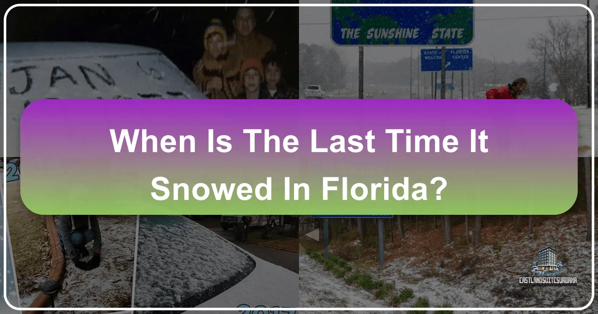 When is the Last Time it Snowed in Florida?