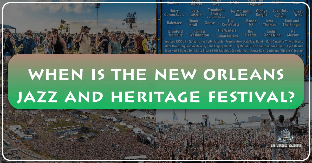 When is the New Orleans Jazz and Heritage Festival?