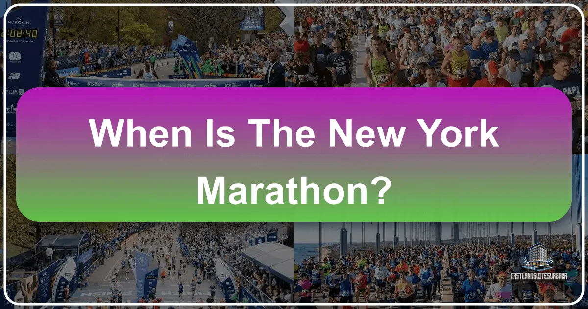 When is the New York City Marathon?
