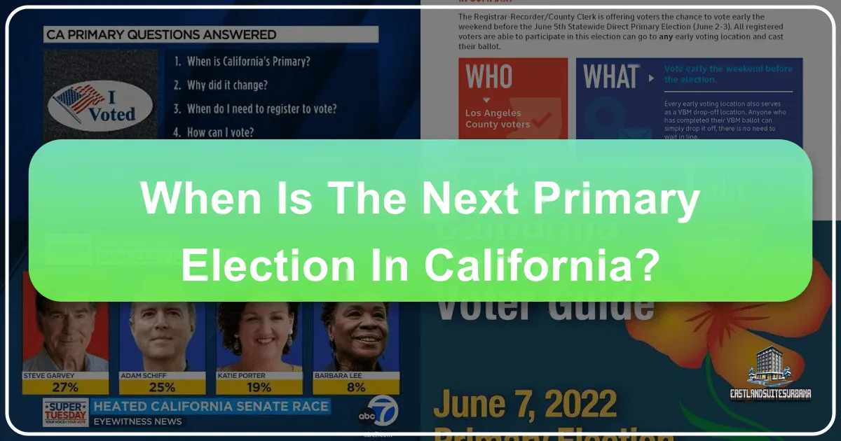 when is the next primary election in california