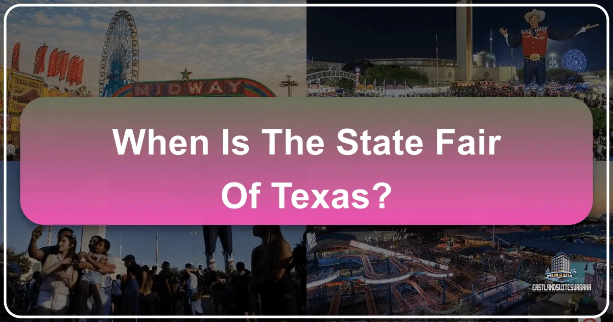 When is the State Fair of Texas? Your Essential Guide to a Lone Star Celebration
