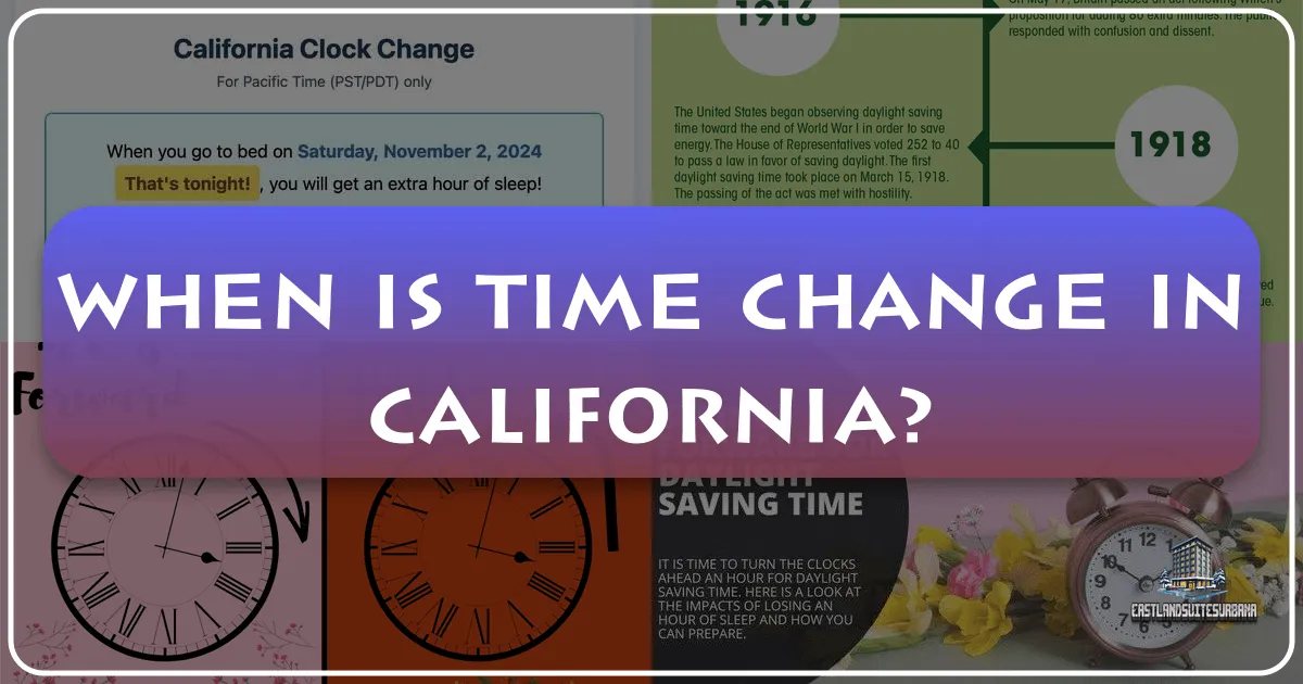 When Is Time Change In California?