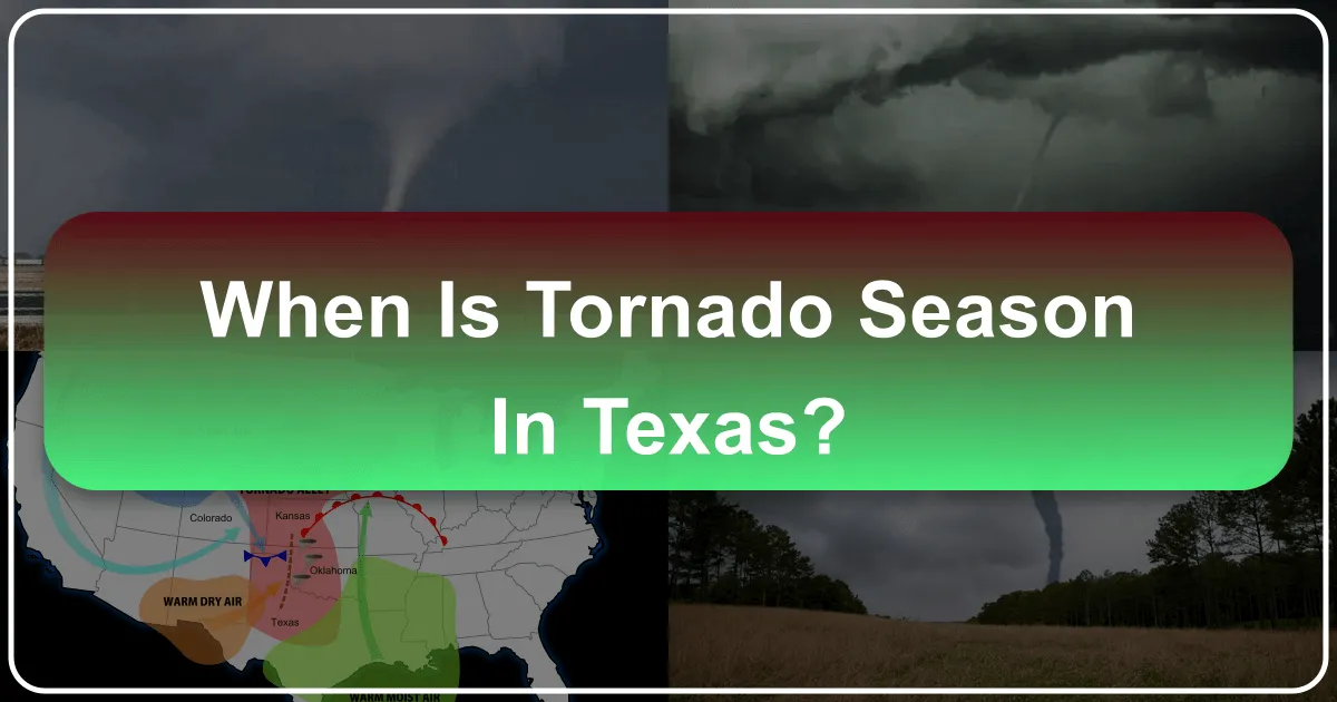 When is Tornado Season in Texas?