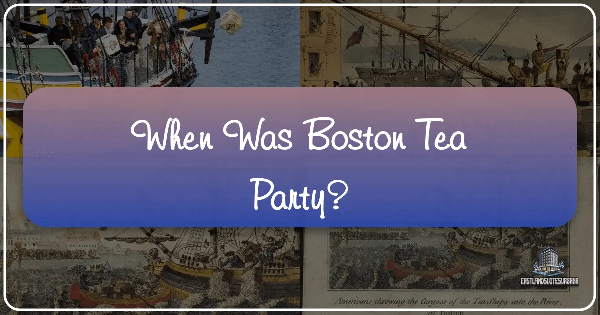 When Was Boston Tea Party