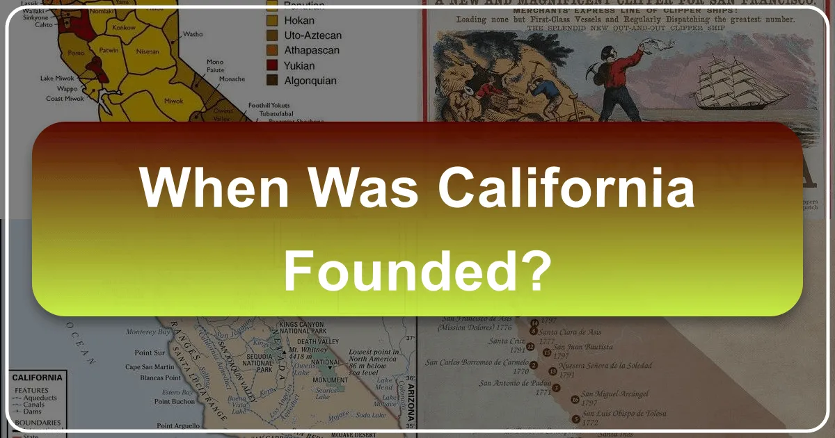 When Was California Founded?