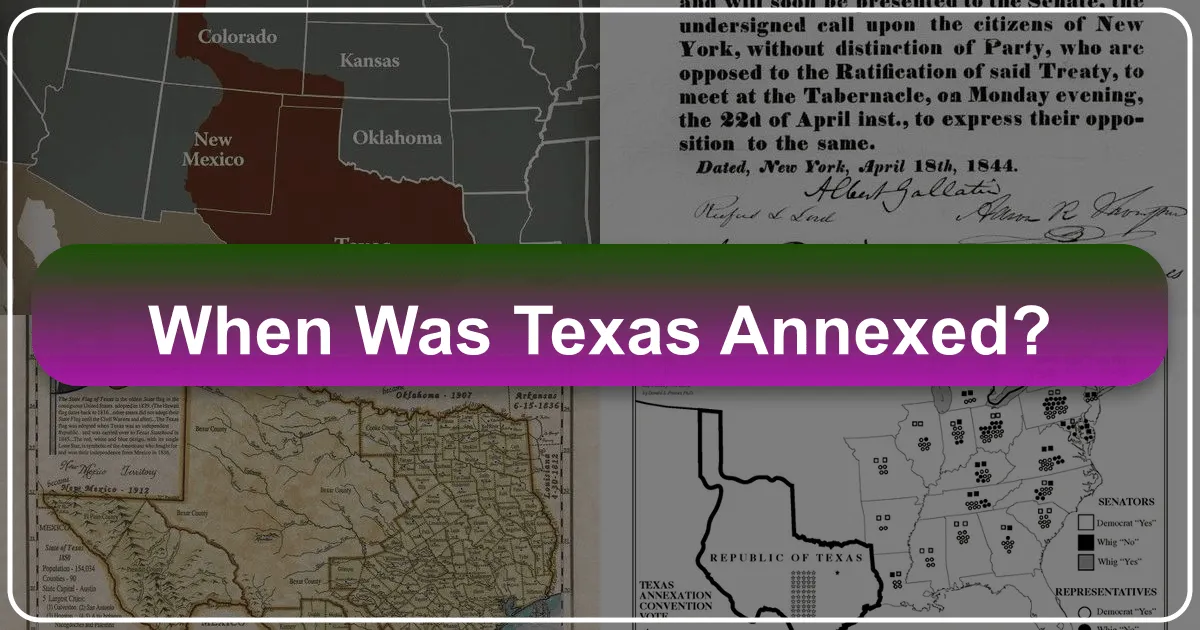 When Was Texas Annexed?