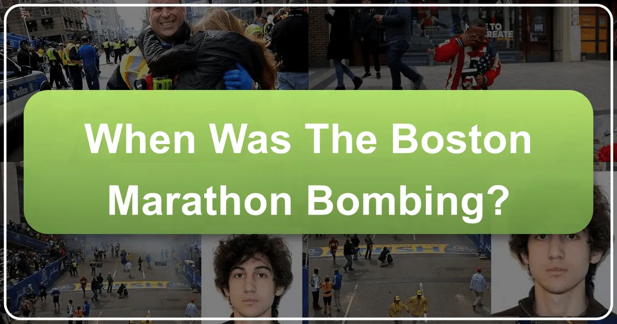 when was the boston marathon bombing
