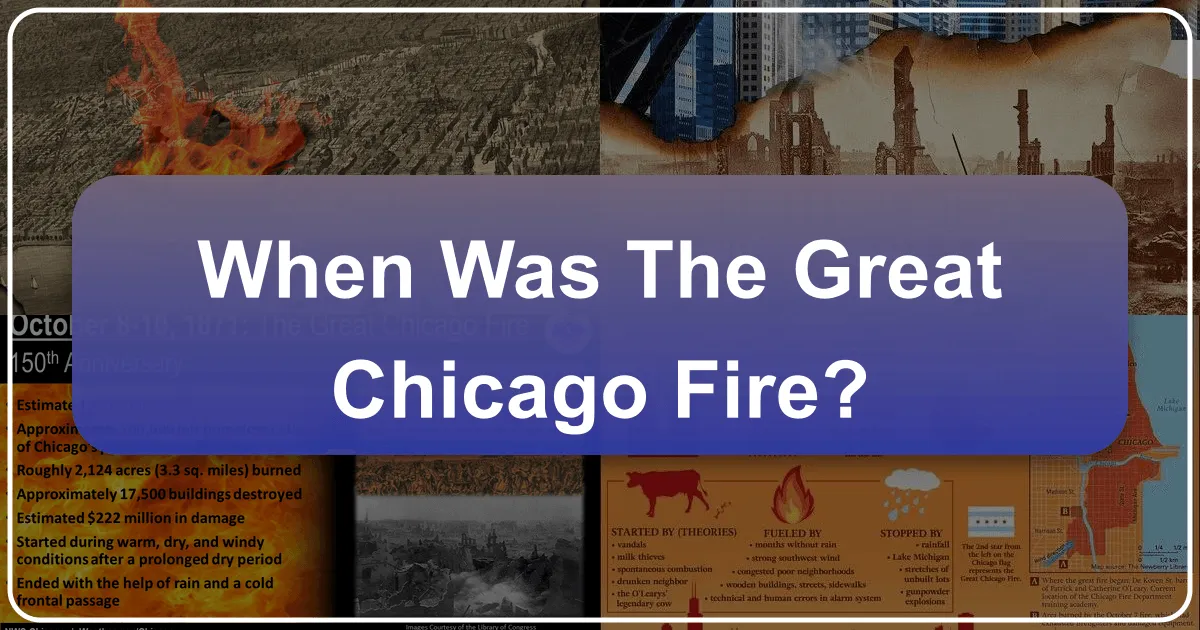 When Was The Great Chicago Fire?