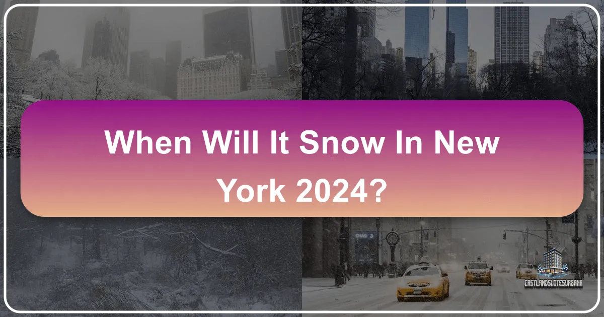 When Will It Snow in New York 2024