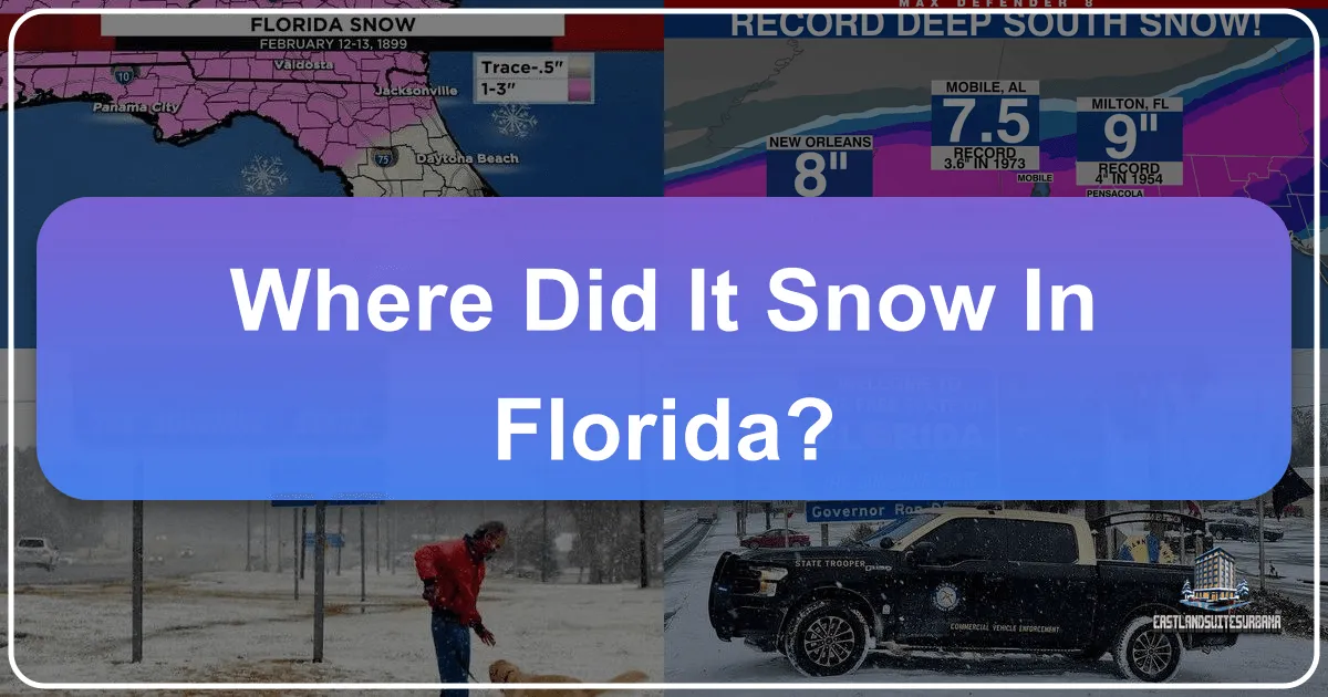 Where Did It Snow in Florida?