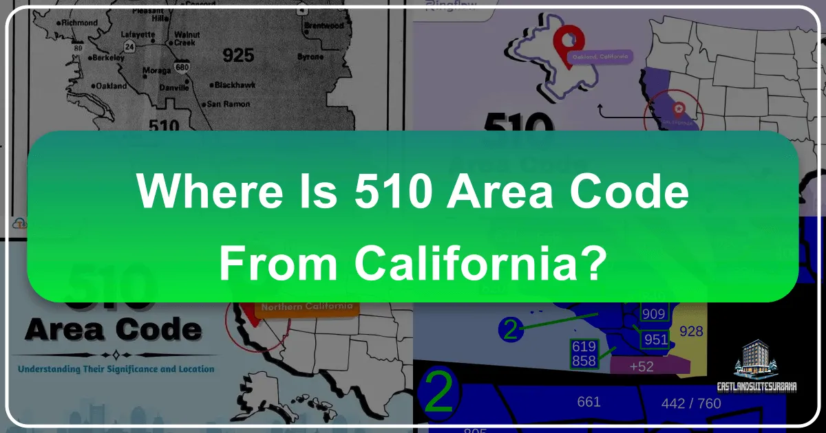 Where Is 510 Area Code From California?