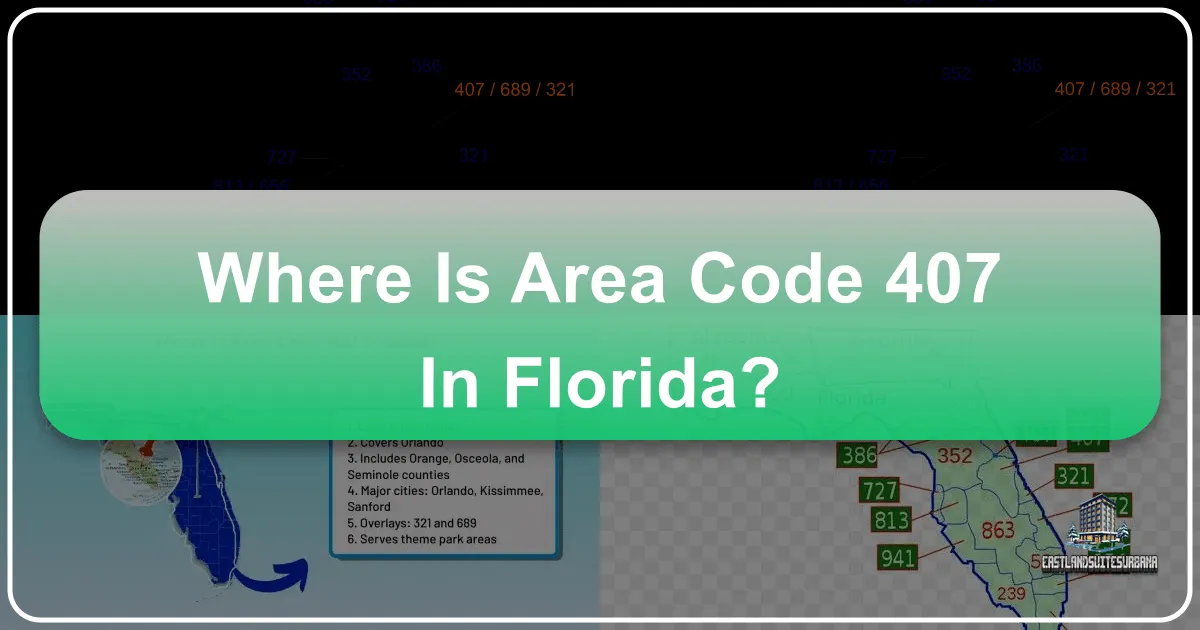 Where is Area Code 407 in Florida?
