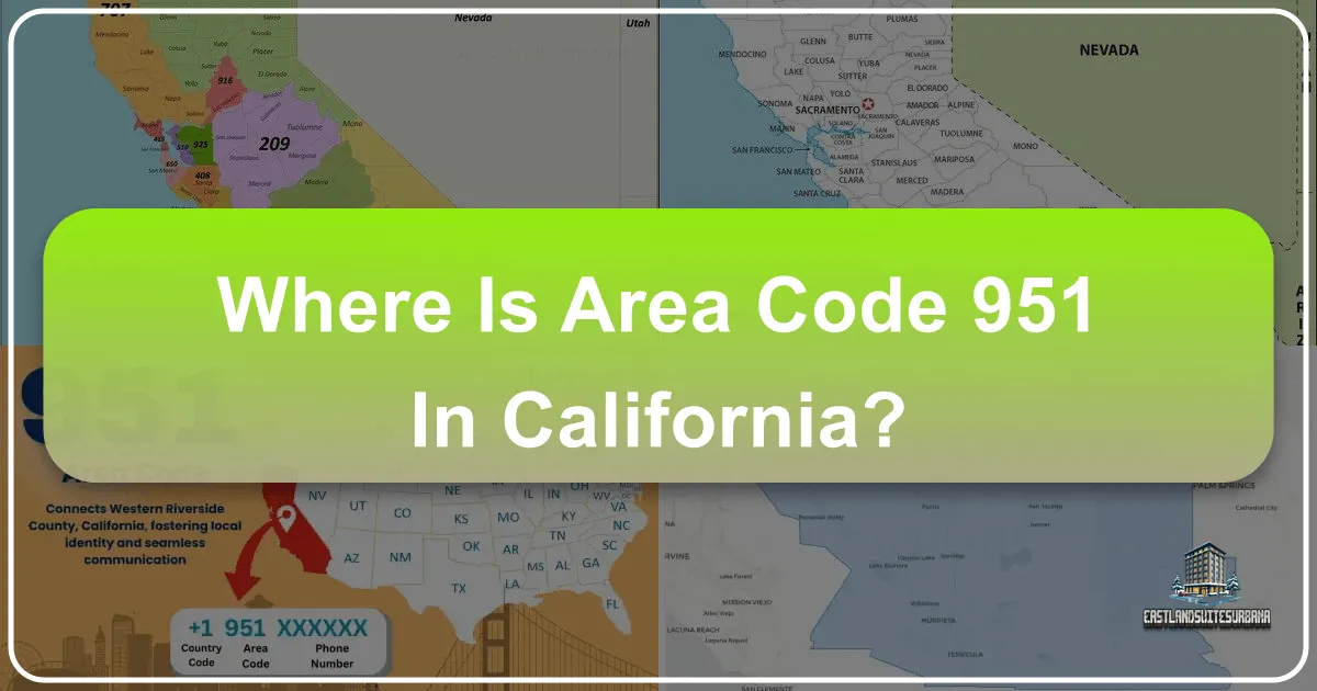 Where is Area Code 951 in California?