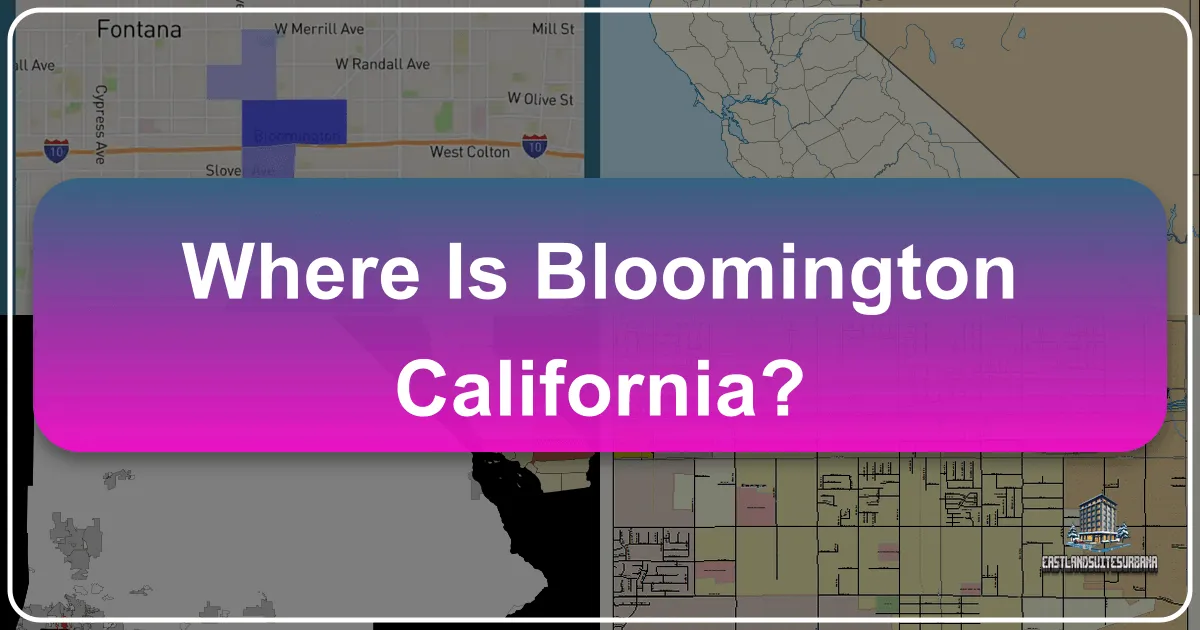 Where Is Bloomington California?