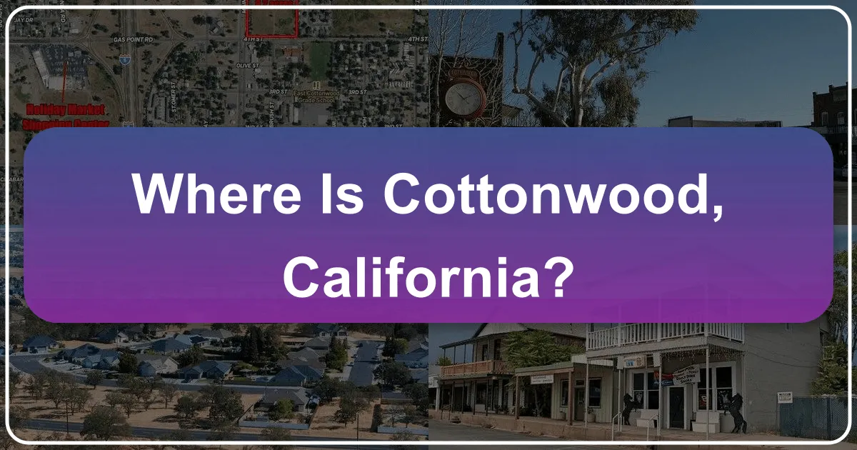 Where is Cottonwood California