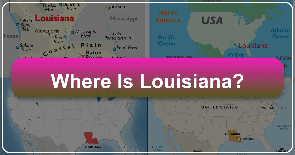 Where is Louisiana? Your Ultimate Guide to the Pelican State