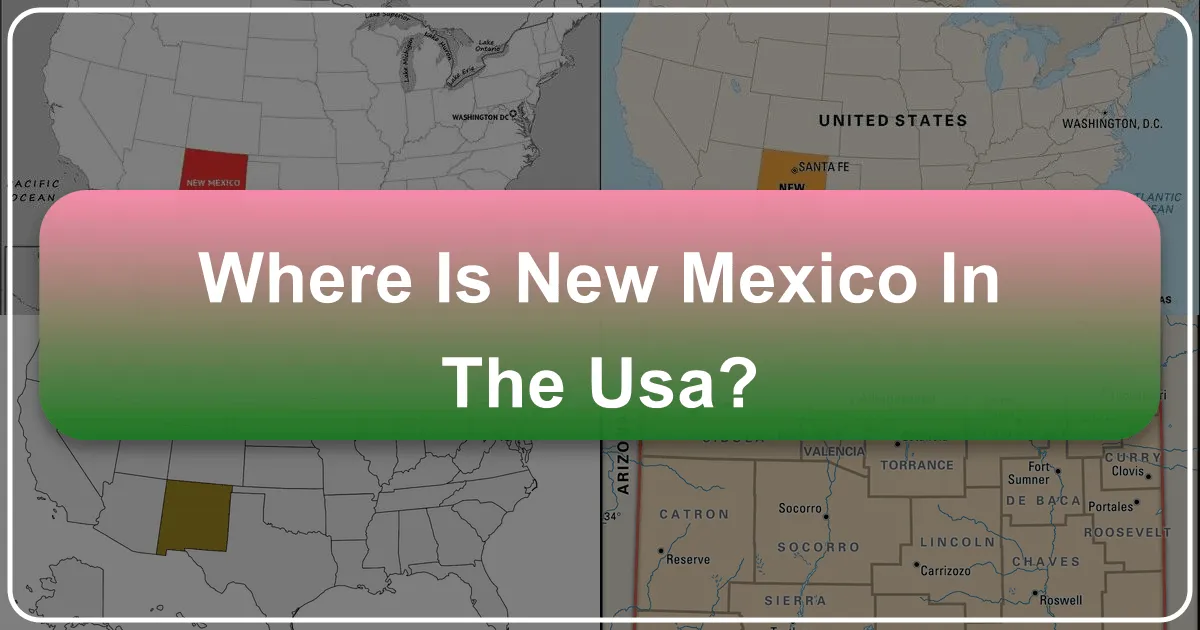 Where is New Mexico in the USA