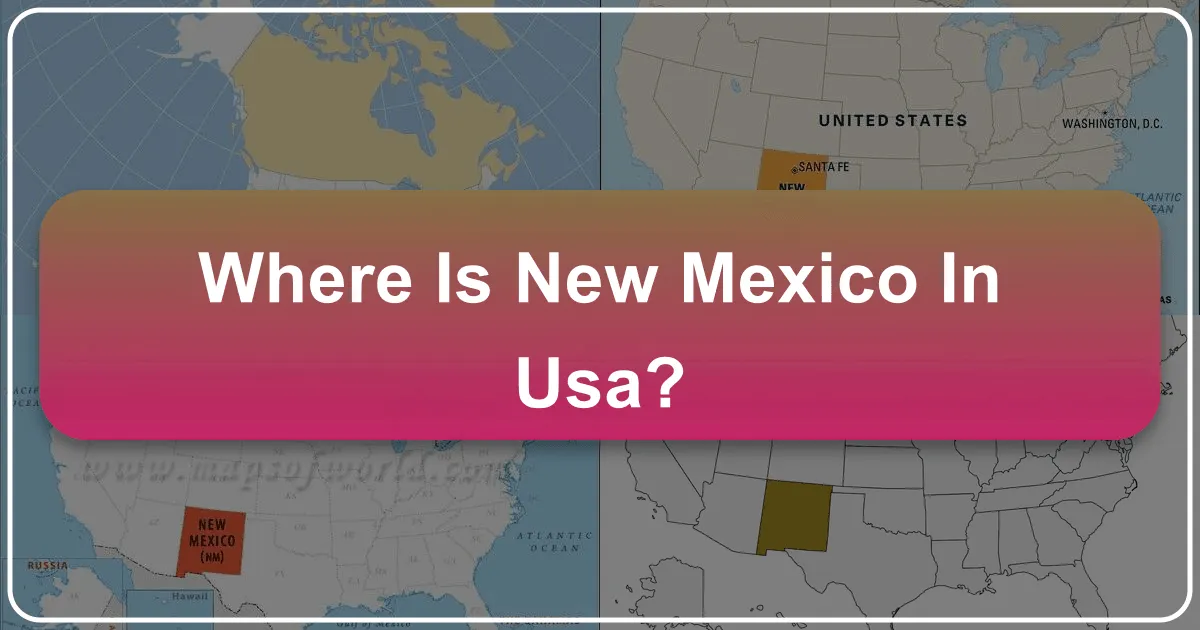 Where is New Mexico in USA