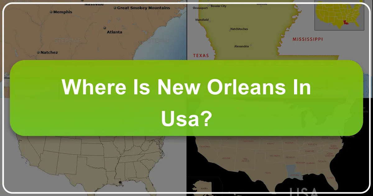 Where is New Orleans in USA?