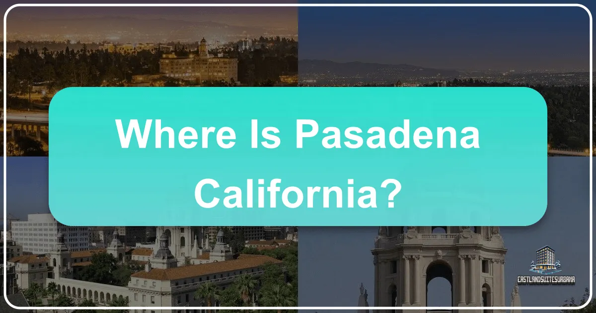 Where Is Pasadena California?