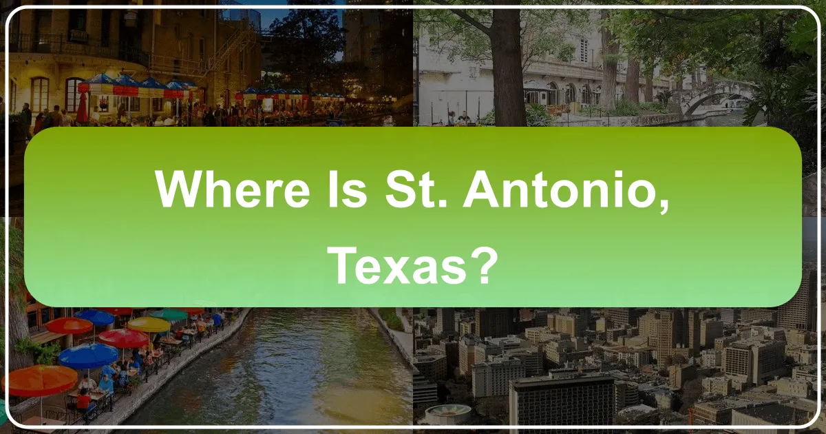 Where is San Antonio, Texas?