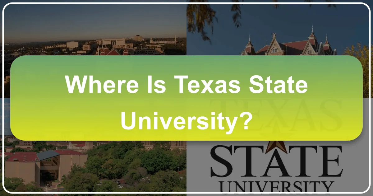 where is texas state university