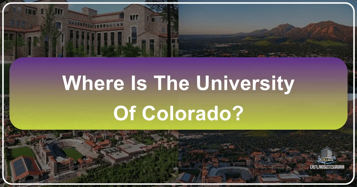 Where Is The University Of Colorado?