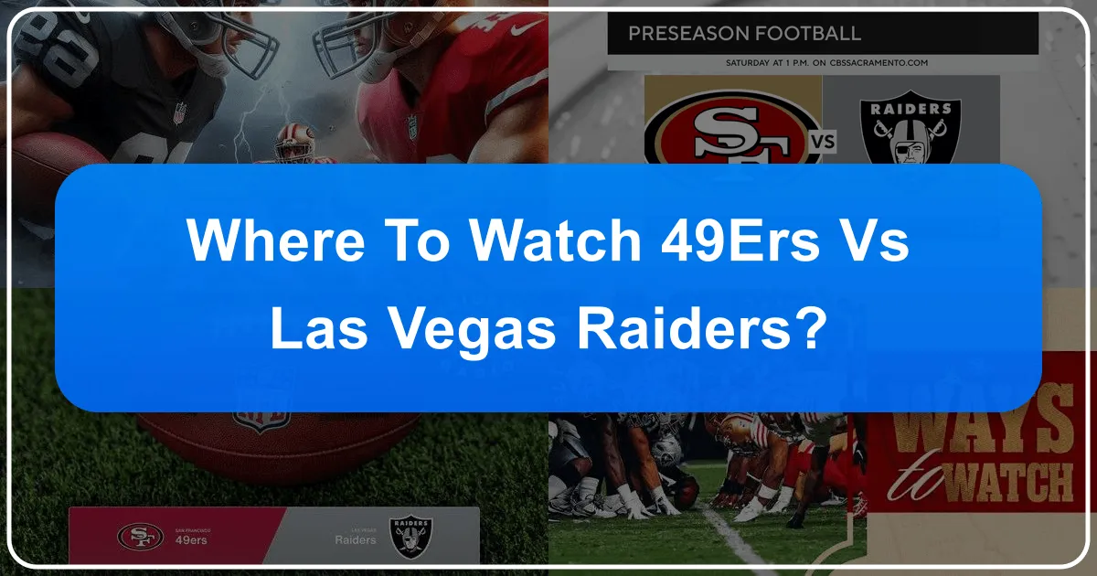 Catching the 49ers vs. Las Vegas Raiders: Your Ultimate Guide to Travel, Stays, and Game Day Excitement