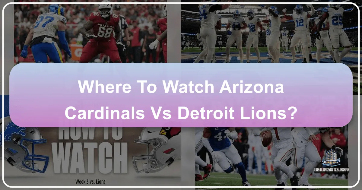 Where to Watch Arizona Cardinals vs Detroit Lions