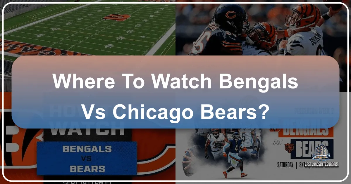 where to watch bengals vs chicago bears