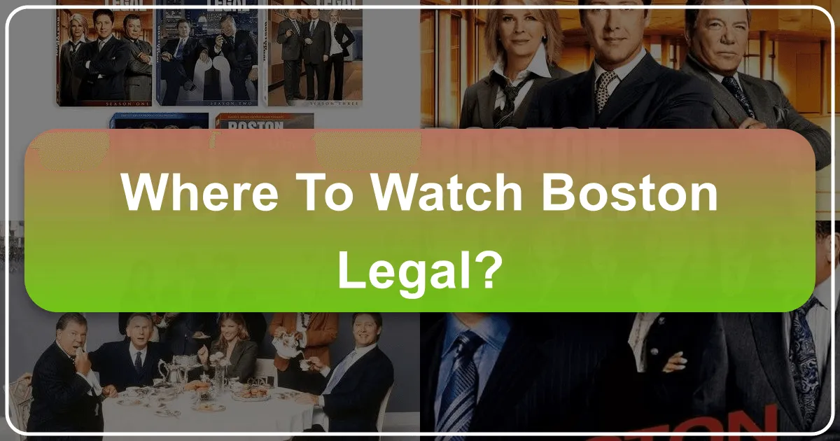 Where to Watch Boston Legal