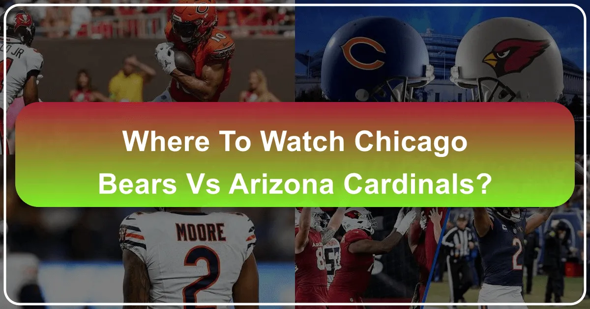 Where to Watch Chicago Bears vs Arizona Cardinals