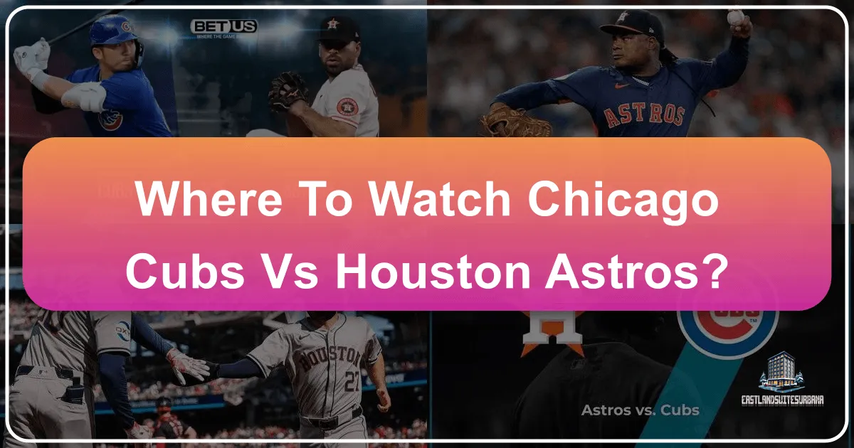 Where To Watch Chicago Cubs Vs Houston Astros?
