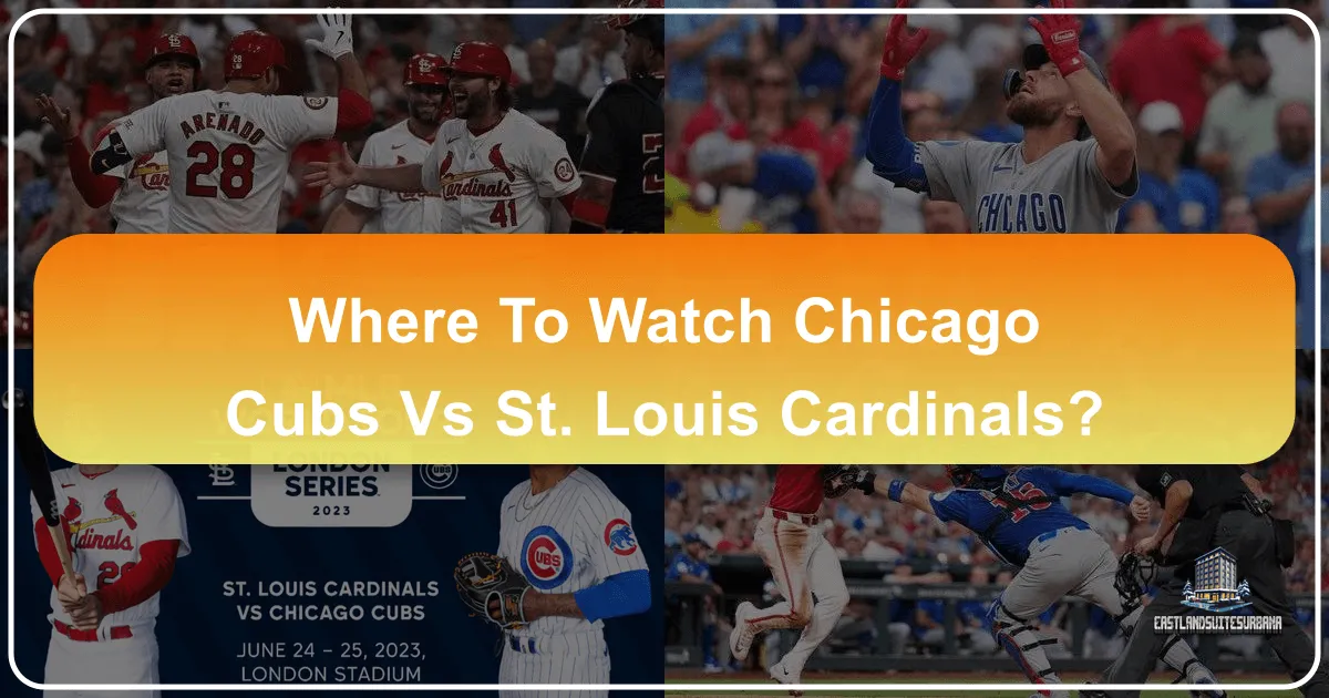 Where to Watch Chicago Cubs vs St Louis Cardinals