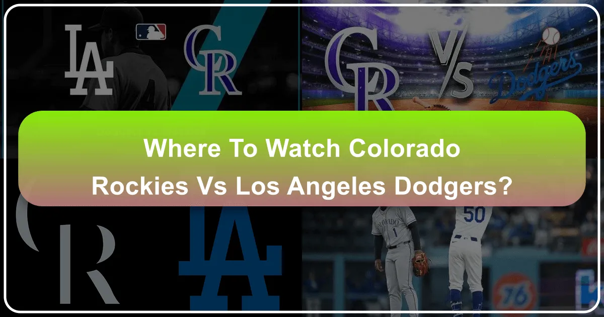 where to watch colorado rockies vs dodgers
